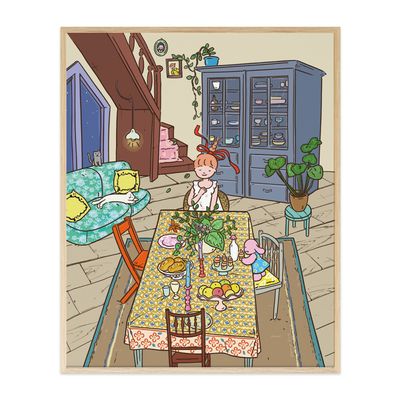 한밤의 만찬, 꼬모소이 작가 그림