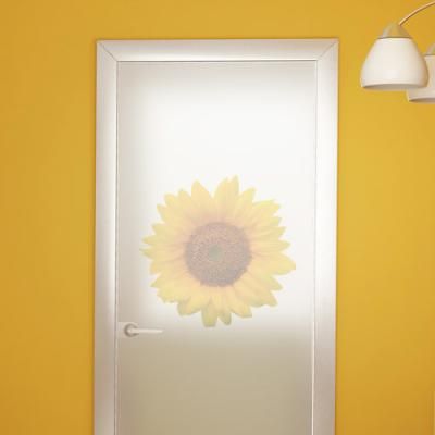 ir898-노란해바라기하나_유리문시트지