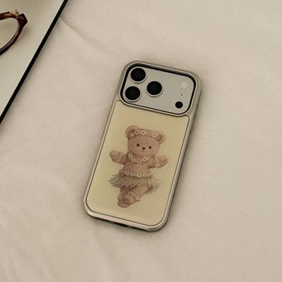 hula bear 디자인 [실버 에폭시 범퍼케이스]