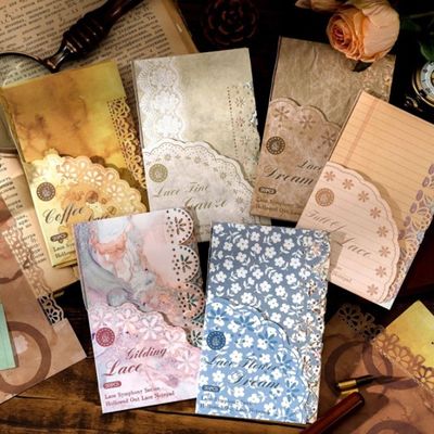 심포니 시리즈 레이스 빈티지 메모지 배경종이 