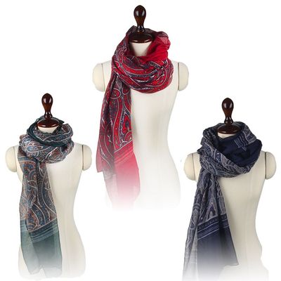 B136 아르누보풍 꽃잎 빅 스카프(W75730F)