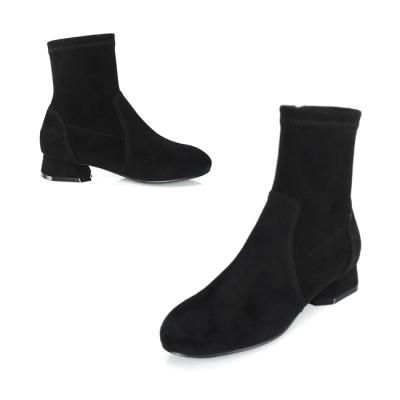 [쥬아나윤]Low span boots 로우힐 스웨이드 삭스 앵클