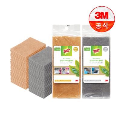 원데이 수세미 플러스 제로스크래치 30입+강력 30입