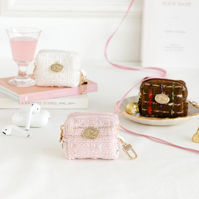 피요 트위드 이어폰 파우치