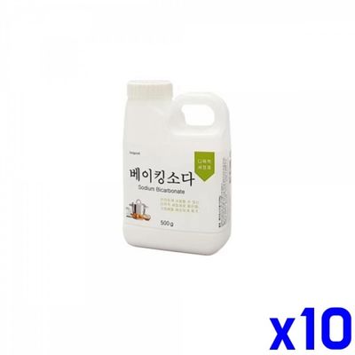 WL 다목적 베이킹소다 사각용기 500g x10개 청소세제용품(WFLQYD0)