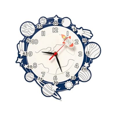 민화샵 종이 벽시계 만들기 우주 S230127A