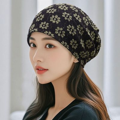 꽃무늬 비니 두건 항암모자 수면모자 암환자 중년