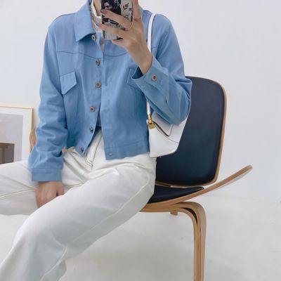 여성 가을 겨울 데이트룩 자켓 니비 포켓JK