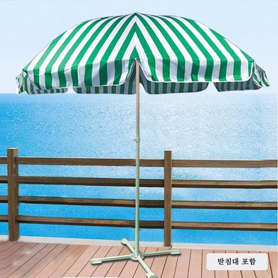파라솔A 그린 2.4mx2.5m 스트라이프(WFHJLBA)