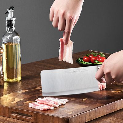 하이키친 우드스타일 중식도 미트클리버 부엌 고기칼