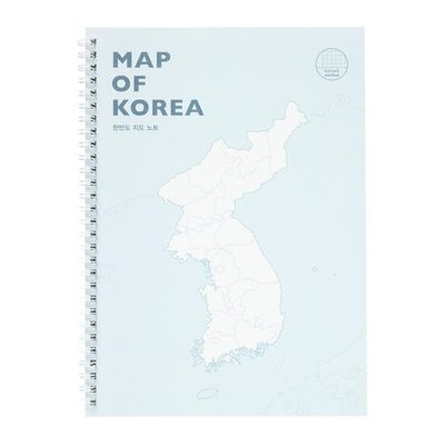 아트박스 한국지도 스프링노트
