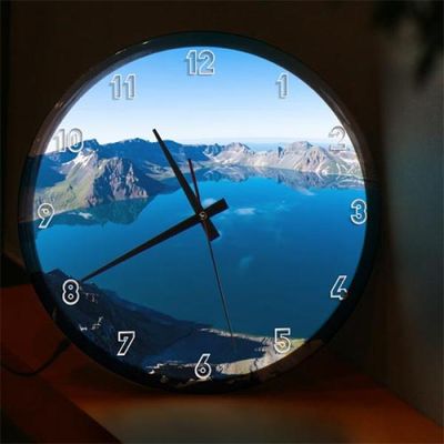 nj616-LED시계액자35R_백두산풍경