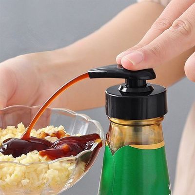4개세트 소스펌핑기 양념병 시럽 카페 펌프 블랙 E001