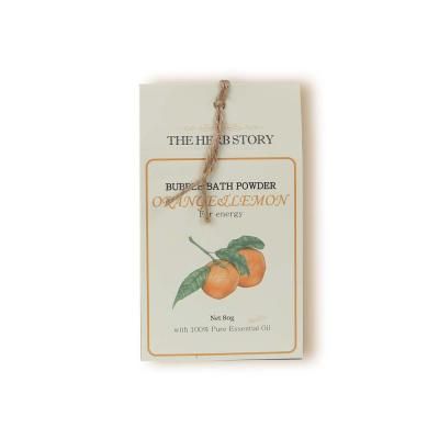 더허브스토리 입욕제 버블바스 파우더 오렌지레몬 80g