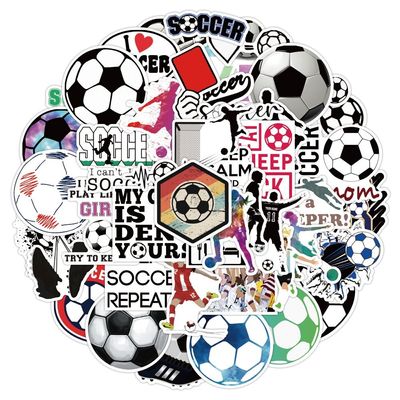 축구 스포츠 스티커 50개 캐리어 노트북 꾸미기 스티커(WFLWE15)
