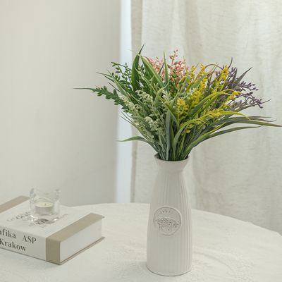 녹색 식물 조화 나리 부쉬 37cm 6컬러 조경 인테리어