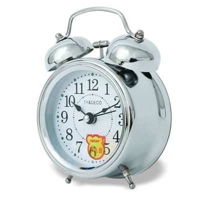 혜명몰 TY DECO 메탈 탁상시계 소 무소음시계 메탈시계 알람시계 저소음탁상시계 인테리어시계(WFPB46A)