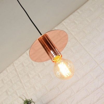 레코드-미니 펜던트등-핑크골드(LED겸용)