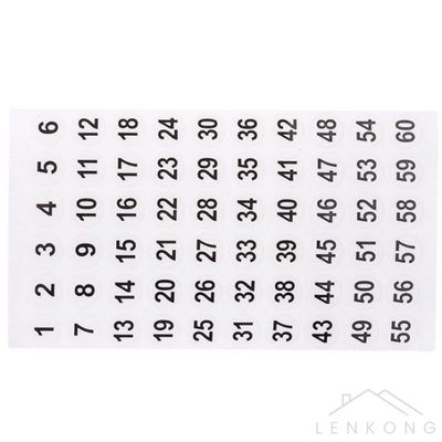 문구스티커 전화번호스티커 미니 원형 번호 스티커(WFPBB5Y)