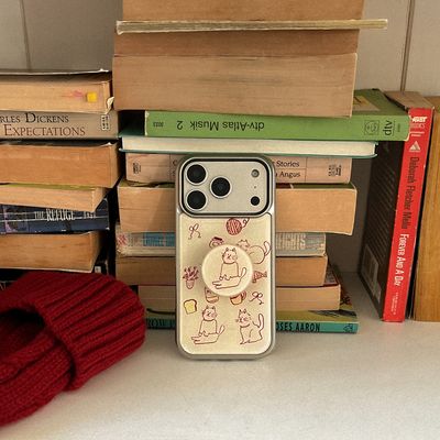 i like cat 디자인 [실버 맥세이프 범퍼케이스]