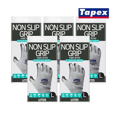[테이팩스]논슬립그립 NBR 코팅 안전장갑 대 X 5개