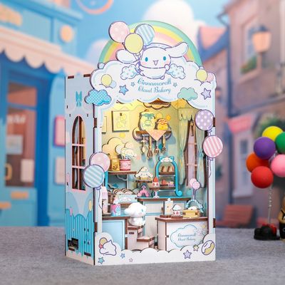 핸즈크라프트 DIY 미니어처 북엔드 시나모롤 베이커리