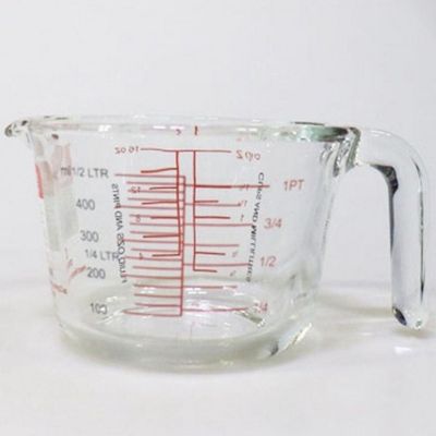 내열 비커 계량컵 베이킹 용량 측정컵 250ml(WFLQM9P)