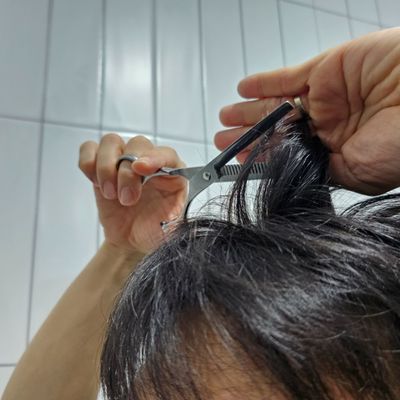 스텐레스 미용 이발 숱치기 틴닝가위(WC4660D)