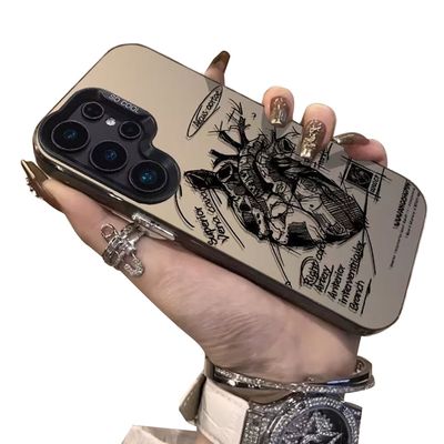 삼성 갤럭시 컬러풀 실버 쉘 핸드폰 케이스