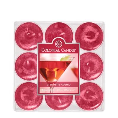 COLONIAL CANDLE 1867 티라이트 9pk 캔들 크랜베리 코스모