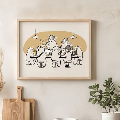 After work, 윤성(블랭크캣) 작가 그림
