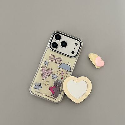 hey cat little home [실버 에폭시 범퍼케이스]