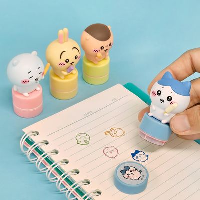 먼작귀 피규어 스탬프 (4종세트) 캐릭터 굿즈 도장