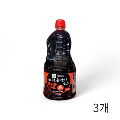 WL 이엔 회 간장 1.8L X 3개 사시미간장 일본간장 횟집간장 초밥간장 맛간장 회전용간장(WFLQPBW)