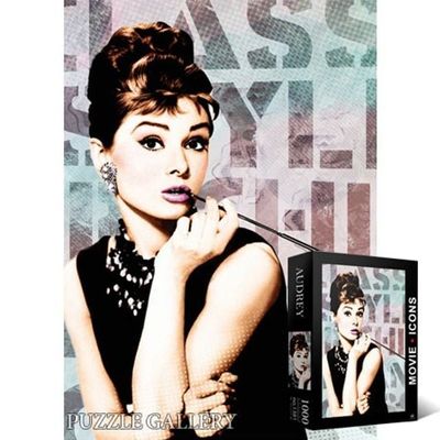 오드리 헵번 인물 사진퍼즐 명화퍼즐 그림 우드블랙 액자선택(WFPAP4E)