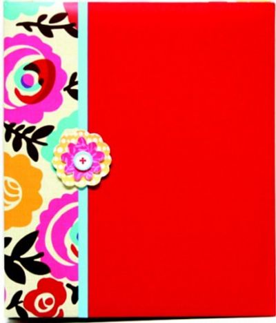홀마크 라지 리필앨범 RedFabricFloral Large Postbound - EDY1128