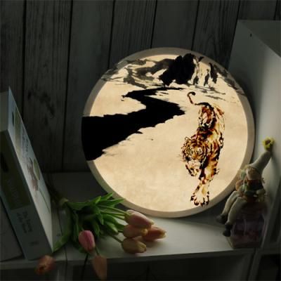nd755-LED액자35R_용맹한호랑이수묵화_LED사인