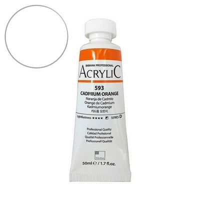 신한 아크릴물감 50ml NO.562 흰색 티타늄화이트