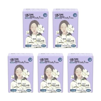 샐리의법칙 생리대 시그니처 슬림핏 오버나이트4PX5팩
