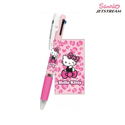 산리오 제트스트림 3색 볼펜 헬로키티 레오파드 0.5mm
