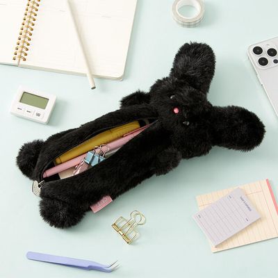 아트박스 귀쫑긋 파우치 블랙버니