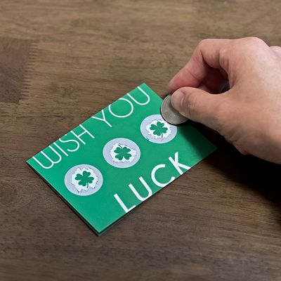 LUCKY SCRATCH CARD 럭키 스크래치 카드 편지지