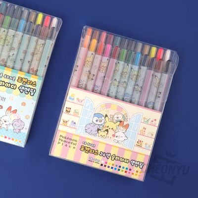 포켓몬 포켓피스 24색 슬라이더 색연필 (랜덤발송)