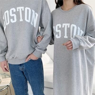 [애슬릿]국내 생산 면 100% B 레터링 맨투맨 티셔츠