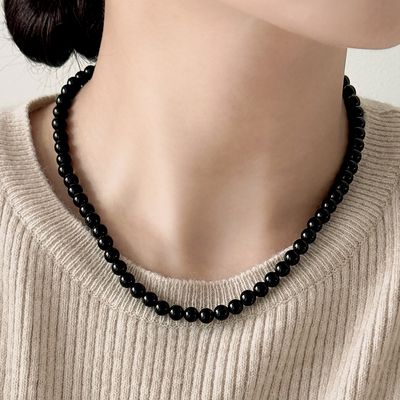 [선물포장] Onyx Lucky Charm Necklace