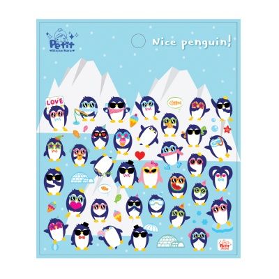 DA5615 Nice penguin 나이스 펭귄 동물 캐스팅 스티커