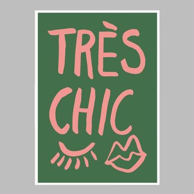 인테리어 슬림액자 Tres Chic Green A3사이즈(WFLRWHA)