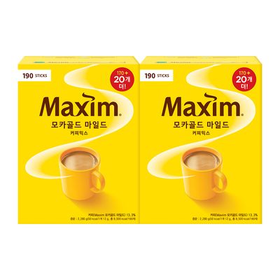 맥심 모카골드 마일드 커피믹스 190T 2개