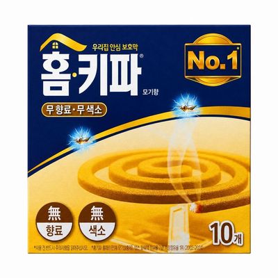 홈키파 모기향 무색소 무향료 10개입 (정상판매가능한리뉴얼 제품 )(WFPEFF6)