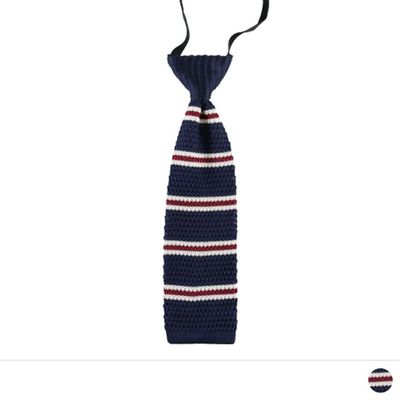 니트줄무늬 유아 아동 어린이 넥타이(WDBCE7C)